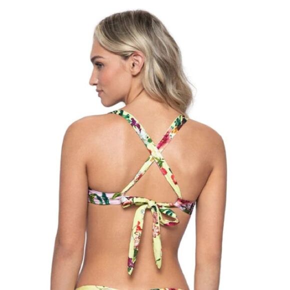 PQ Swim NWT Perla halter top in hibiscus size S - Picture 3 of 4